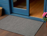 3' X 5' Charcoal And Ivory Indoor Outdoor Area Rug