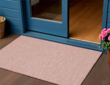 3' X 5' Rainbow Red And Ivory Indoor Outdoor Area Rug