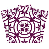 12" X 12" Merlot Lisa Removable Peel and Stick Tiles