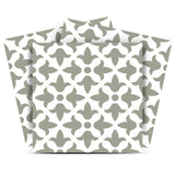 12" X 12" Sage Gray Fleur Removable Peel and Stick Tiles