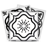 12" X 12" Shades of Grey Mosaic Peel and Stick Removable Tiles