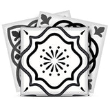 12" X 12" Shades of Grey Mosaic Peel and Stick Removable Tiles