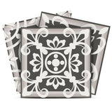 12" X 12" Wood Brown and White Mosaic Peel and Stick Removable Tiles