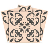 12" X 12" Charcoal Orchid Peel and Stick Removable Tiles