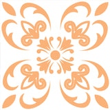 12" X 12" Yellow White and Blues Peel and Stick Removable Tiles