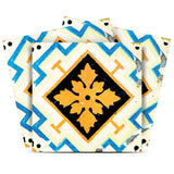 12" X 12" Gold Snowflake Peel and Stick Removable Tiles