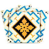 12" X 12" Gold Snowflake Peel and Stick Removable Tiles