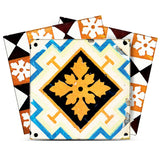 12" X 12" Snowflake and Diamond Peel and Stick Removable Tiles
