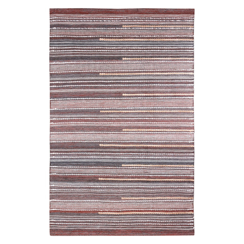 2' X 3' Brown Geometric Handmade Indoor Outdoor Area Rug