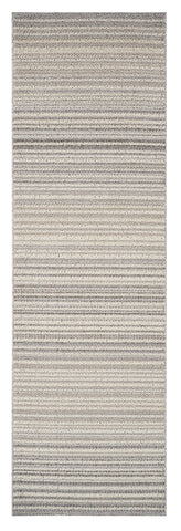 8' Gray And Beige Abstract Distressed Runner Rug
