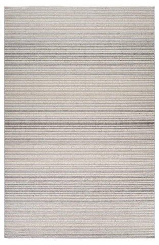 7' X 10' Gray and Ivory Abstract Area Rug