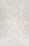 4' X 6' Cream and Beige Abstract Distressed Area Rug
