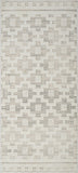 2' X 5' Gray and Beige Moroccan Distressed Area Rug