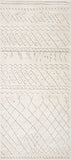 2' X 5' Gray and Beige Abstract Distressed Area Rug