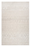5' X 8' Gray and Beige Abstract Distressed Area Rug