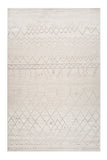7' X 10' Gray and Beige Abstract Distressed Area Rug