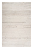 5' X 8' Cream and Beige Abstract Area Rug