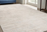 5' X 8' Gray and Beige Abstract Distressed Area Rug