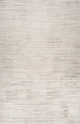 7' X 10' Gray and Beige Abstract Distressed Area Rug