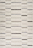 4' X 6' Gray and Cream Abstract Distressed Area Rug