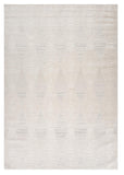 2' X 5' Cream and Beige Geometric Area Rug