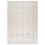 4' X 6' Cream and Beige Geometric Distressed Area Rug