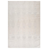 7' X 10' Cream and Beige Geometric Distressed Area Rug