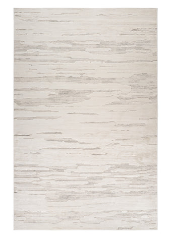 7' X 10' Cream and Beige Abstract Area Rug