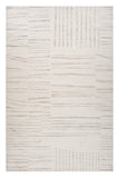 5' X 8' Gray and Beige Geometric Distressed Area Rug