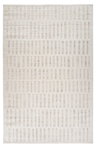 4' X 6' Gray and Beige Geometric Distressed Area Rug