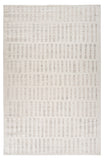 7' X 10' Gray and Beige Geometric Distressed Area Rug