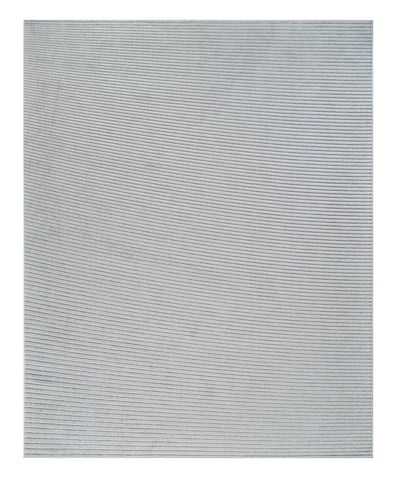 5' X 7' Cream and Beige Striped Distressed Indoor Outdoor Area Rug