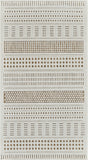3' X 5' Beige and Brown Geometric Distressed Indoor Outdoor Area Rug