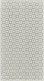 3' X 5' Cream and Beige Geometric Distressed Indoor Outdoor Area Rug