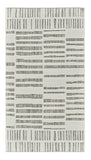 3' X 5' Cream and Beige Abstract Distressed Indoor Outdoor Area Rug