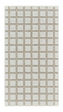 10' Cream and Beige Geometric Distressed Indoor Outdoor Runner Rug