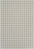 5' X 7' Cream and Beige Geometric Distressed Indoor Outdoor Area Rug