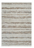 7' X 10' Beige and Brown Abstract Non Skid Area Rug