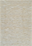 7' X 10' Beige and Brown Abstract Distressed Area Rug