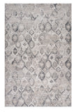 7' X 10' Beige and Gray Abstract Distressed Area Rug