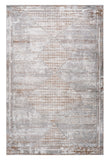 4' X 6' Gray and Brown Abstract Distressed Area Rug