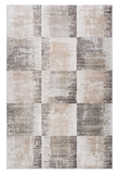 8' X 11' Beige and Brown Abstract Distressed Area Rug