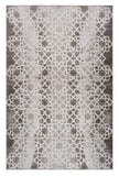 4' X 6' Brown and Beige Abstract Distressed Area Rug