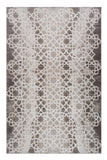7' X 10' Brown and Beige Abstract Distressed Area Rug