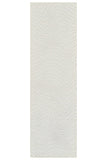 8' Cream and Beige Abstract Non Skid Runner Rug