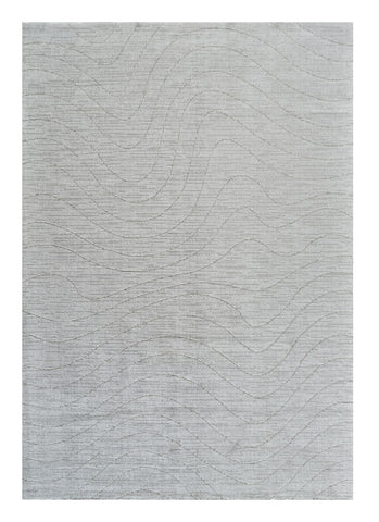 4' X 6' Gray Abstract Non Skid Area Rug