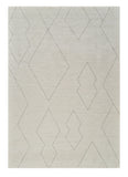 4' X 6' Cream and Beige Abstract Distressed Area Rug