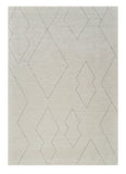 5' X 8' Cream and Beige Abstract Distressed Area Rug
