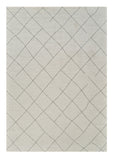 5' X 8' Cream and Beige Abstract Distressed Area Rug