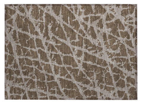 2' X 3' Brown Abstract Washable Non Skid Indoor Outdoor Area Rug